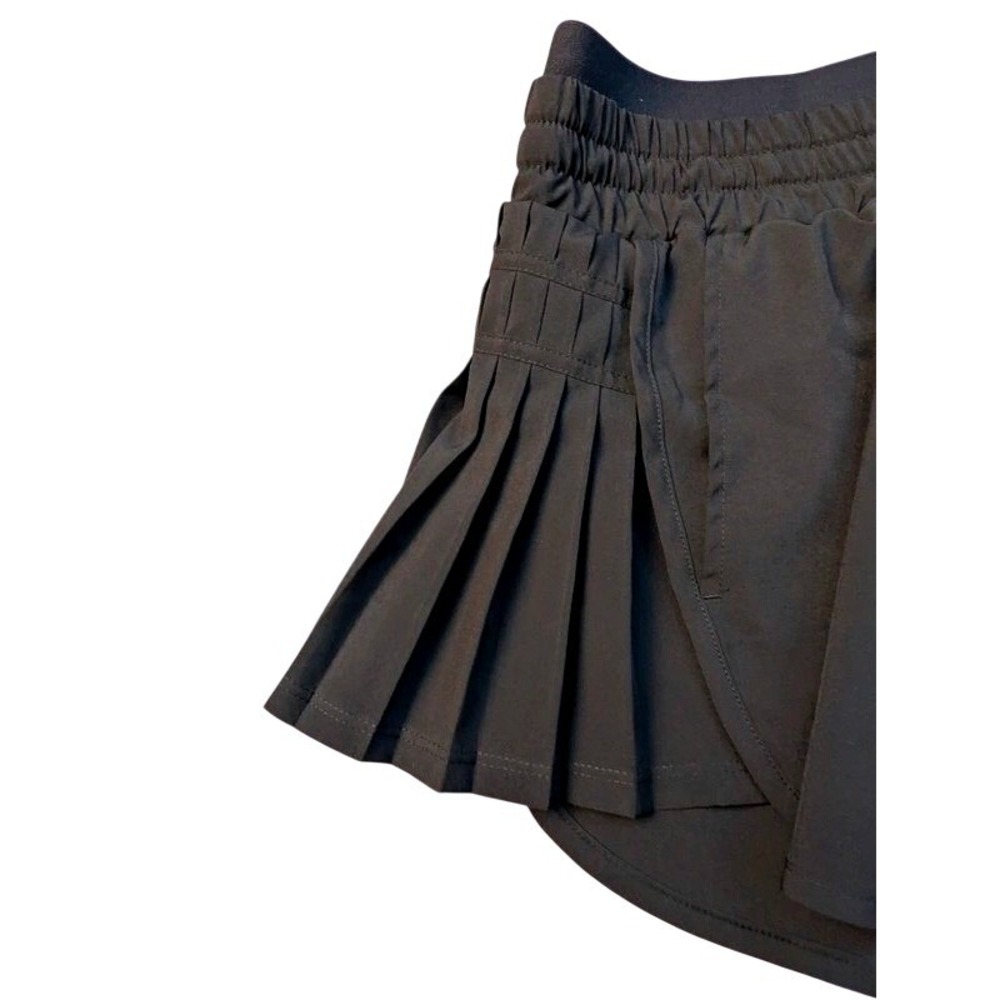 JoyLab Black Pleated Side Woven Athletic Shorts Size XS 3" Inseam Flowy Running - Picture 7 of 10